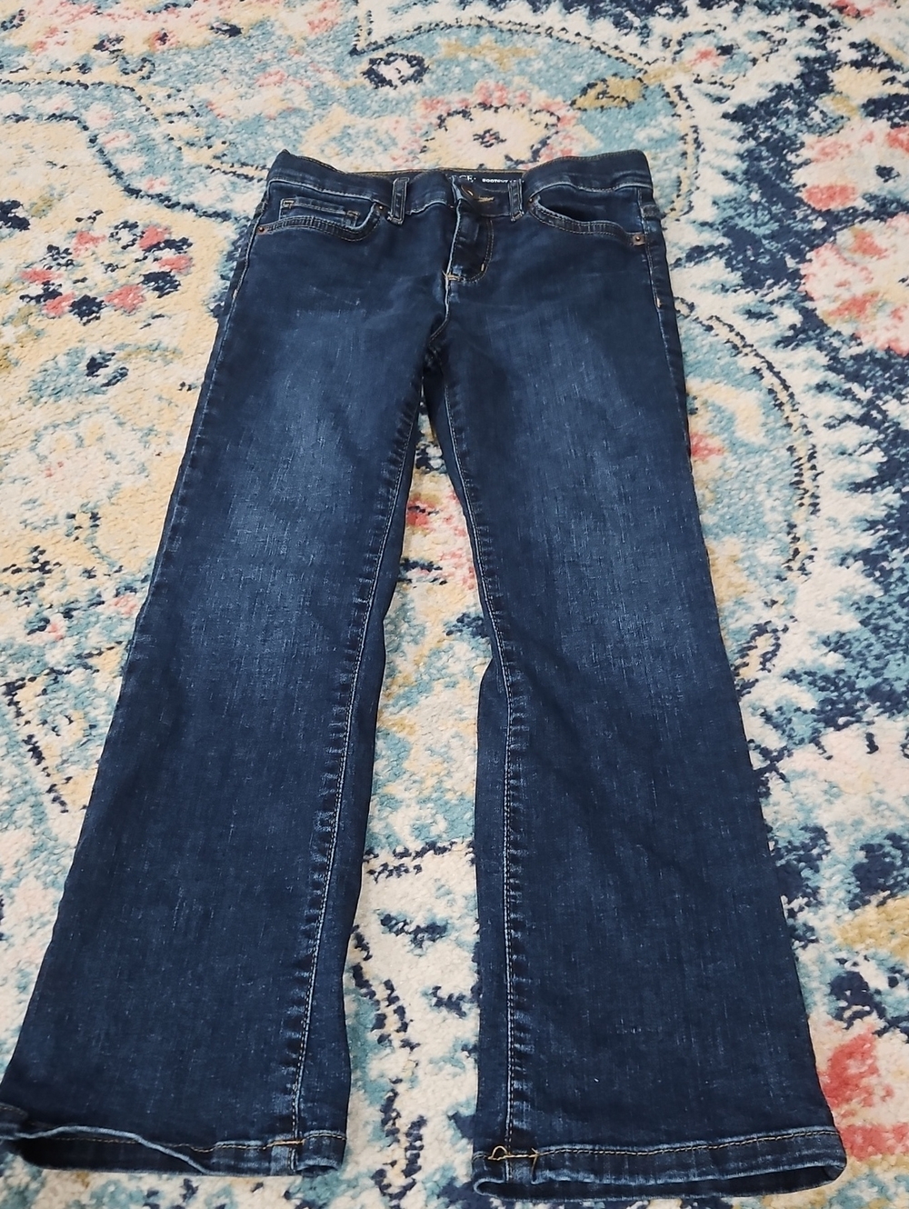 Dark Blue Kids Bootcut Jeans